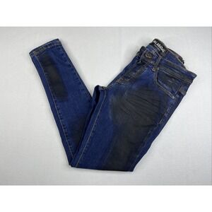 Valabasas Mens Jeans Sz 29 (30x31) Skinny Fit Dark Wash Denim Button Fly EUC